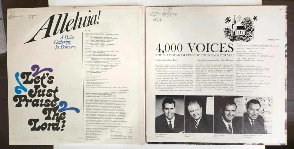 Vtg 15 LP Lot #AIP: Christian Broadcast Evangelist Jimmy Swaggart Billy Graham + - Image 3 of 4