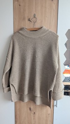 Kuscheliger Oversized Strickpullover in Greige / Beige
