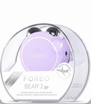 FOREO BEAR 2 GO Microcurrent Facial Toning Device In Lavender NEW, SEALED