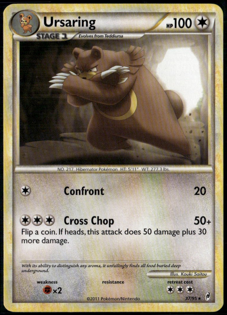 Ursaring 37/95 Rare Call of Legends LP Pokemon Card