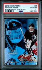 2012-13 Fleer Retro Hockey Dominik Hasek #36 Flair Showcase Row 2 PSA 10
