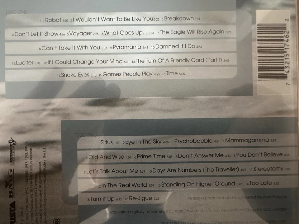 ALAN PARSONS PROJECT - The Definitive Collection 2 x CD 1997 Arista AS NEW! 2CD - Image 2 of 2