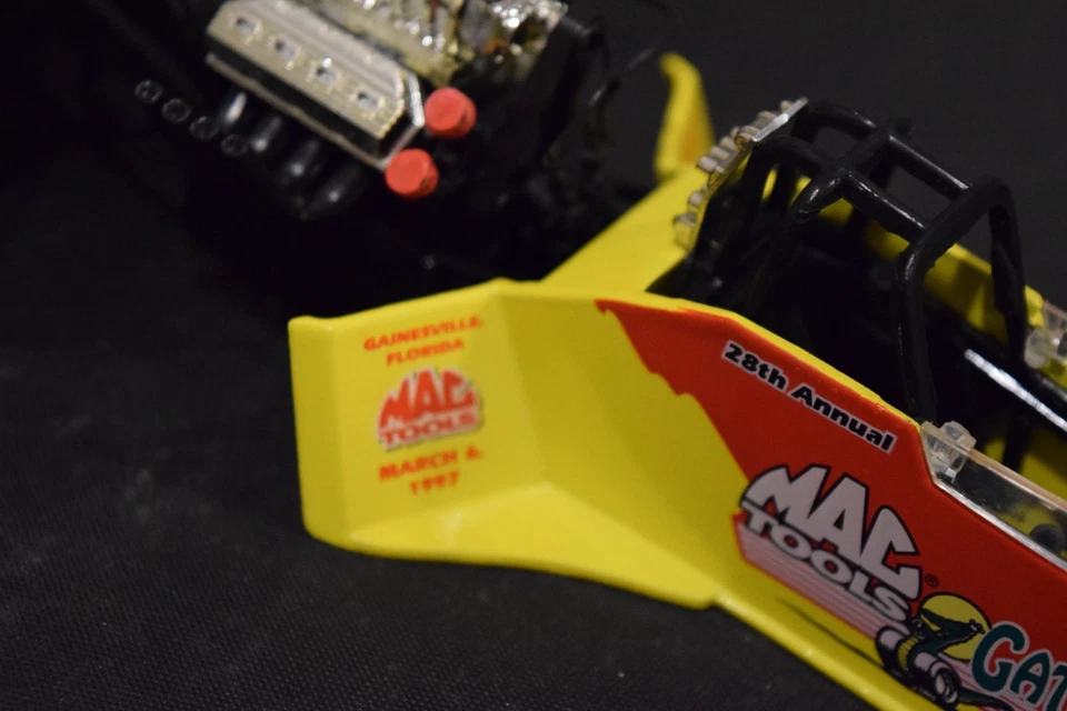 1997 MAC Tools Gatornationals  1:24 Top Fuel Dragster 1 of 8,500 - Red & Yellow - Image 4 of 4