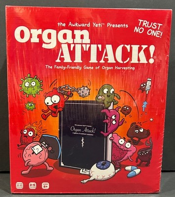 Organ Attack Card Game By The Awkward Yeti Family Friendly Game Harvesting NEW