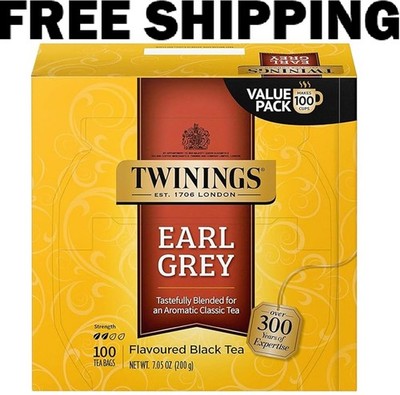 Twinings of London Earl Grey Black Tea Bags, 100 Count (Pack of 1)