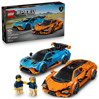 LEGO Speed Champions Lamborghini Revuelto & Huracán STO Car Toys - Building Toy