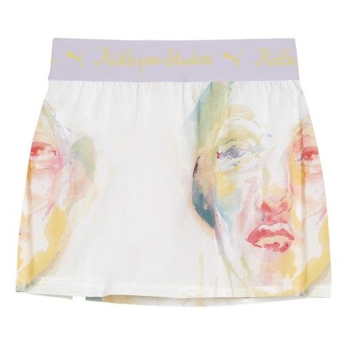PUMA X Kidsuper Mini Skirt Womens Beige Casual 62408187 - Picture 4 of 6