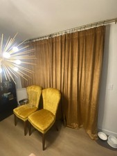 Luxury Velvet Blackout Curtains 40" x 90" Gold Brown Pleated LOT OF 10 PACKS 