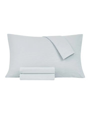 Jessica Sanders Washed Microfiber Solid 4 Pc. Sheet Set, California King Bedding