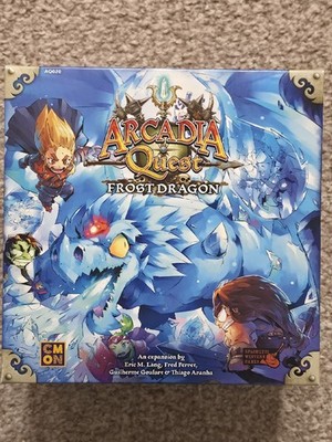 CMON Arcadia Quest Frost Dragon Expansion Pack Kickstarter Exclusive Board Game