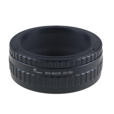 M52 to M42 Mount Lens Adjustable Focusing Helicoid Macro Tube Adapter 25-55mm