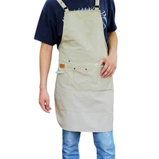 Kitchen Cooking Aprons for Men Women with Adjustable Bib Chef Apron with Larg...