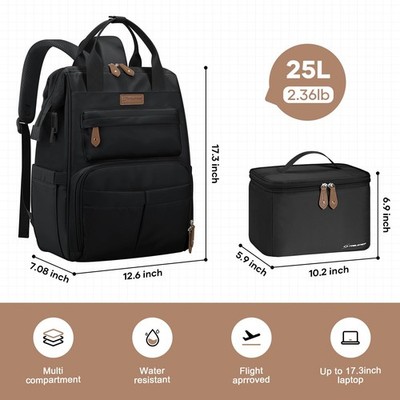 Waterproof Laptop Backpack 25L Travel Carry On Bag Fits 17.3 Inch Amazon.com: Capolo Travel Backpack for Women Men Waterproof  main image 4