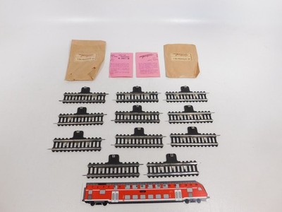11x Fleischmann Cardboard Threshold H0 Dc 1600/2 Sn Switch Track Sg +2x Box #