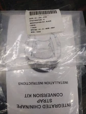 Gentex HGU-55/P HGU-68/P chin/nape set, flight helmet Large, Black Leather NIB