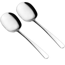 Extra Large Serving Spoons Set 18/8 Stainless Steel 9.8 Inch Buffet Salad 2 PC
