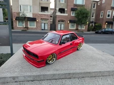 200mm 1/10 Custom Paint Red BMW E30 4Tec-2 HPI FZ02 DC10 MST TT02 YD2 Body Only