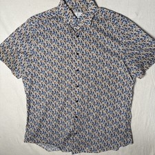 Emanuel Berg Modern Fit Button Shirt Men s Size Large