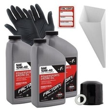 Factory Racing Parts 10W-40 3qt Oil Change Kit For Honda CB700SC Nighthawk 84-86 42.65 per gallon