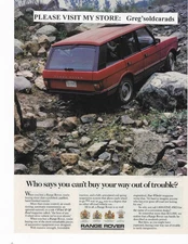 Original 1988  Range Rover vintage print ad