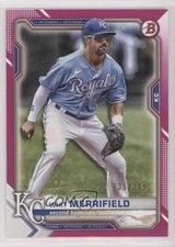 2021 Bowman Fuchsia Border 135/299 Whit Merrifield #1 00gy