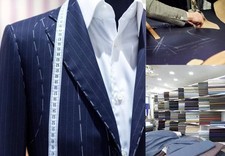 Mens Bespoke Suit Custom Made Tailored Fit Groom Groomsmen Wedding Suits