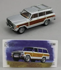 1:64 *596 DIECAST* Plateado SILVER JEEP Grand Wagoneer *NIB*