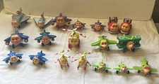 VINTAGE LOT  19 Jay Jay Jet Plane Figures Toys 2002-2003 JJJP WW APII Toy Island