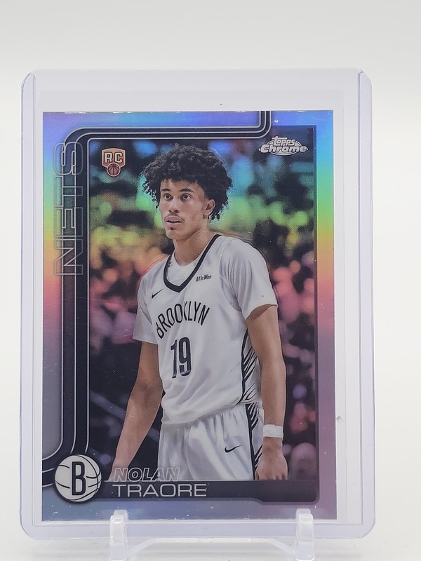 NOLAN TRAORE 2025-26 TOPPS CHROME ROOKIE REFRACTOR #269 BROOKLYN NETS RC Q5759
