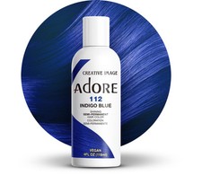Adore Indigo Blue Semi Permanent Hair Dye 4 Fl Oz Vegan Cruelty Free