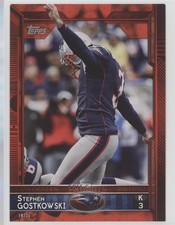 2015 Topps Topps.com Online Exclusive 5x7 Red 10/25 Stephen Gostkowski #164 11to