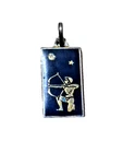VINTAGE 925 STERLING SILVER ENAMEL SAGITTARIUS PENDANT