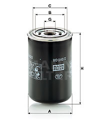 MANN-FILTER WD 940/2 FILTER, ARBEITSHYDRAULIK FÜR MAN
