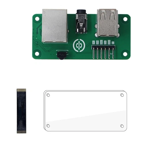 For ZeroW Expansion Board with USB2.0 Port Ethernet Connectors Adapter