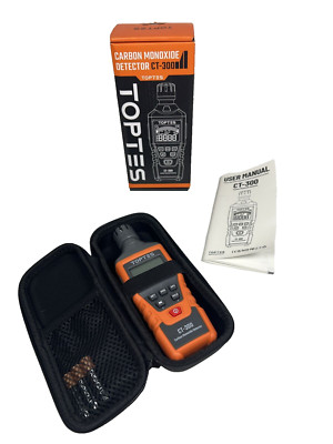 TopTes CT-300 Portable Carbon Monoxide Detector With Audible & Visual Alert