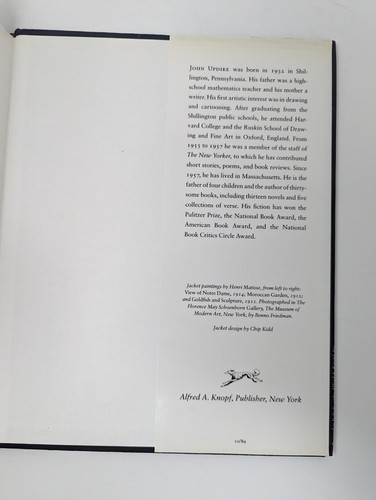 Just Looking: Essays über Kunst von John Updike (1989, Hardcover) - Bild 7 von 7