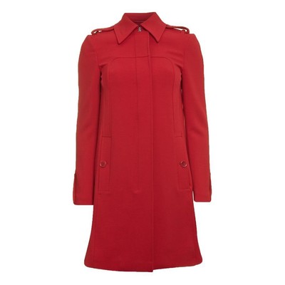 Versace Collection Red Wool Crepe Coat UK8 IT40 RRP990GBP New Great Gift