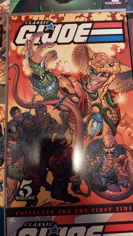 Clásico GI Joe TPB Lote Vol 1-9 (2009) IDW - 9 Libros de bolsillo comerciales, Larry Hama Foto 2 de 4