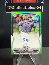 2023 Bowman Chrome Bryant Betancourt 1st True Green Refractor Auto /99 #CPA-BB