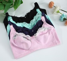 Lace Plus Size Bra Minimiser Full Coverage Firm Hold Non Padded Non Wired Ladies