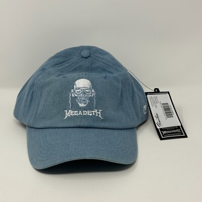 Primitive X Megadeth Vic Adjustable Denim Blue Strap Back Cap Dad Hat