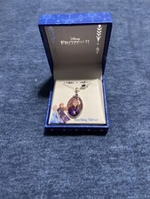 Disney Children  s Frozen Anna Crystal Pendant Silver Sterling 16   2  Extender