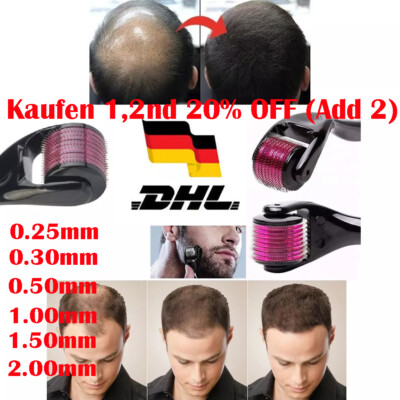 Derma Roller 540 Nadeln Roller für Haarwachstum Hautpflege Körper Behandlung DE