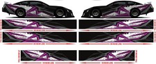 Race Car Side Wrap Laminated Print Modified Super Stock Street-001 Poison Dart
