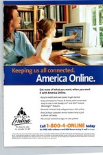 America Online Original Vintage Print Ad