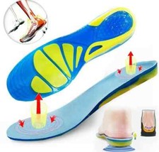 2p Men Women Silicone Gel Insole Shock Insole orthopedic Massaging Shoe Inserts