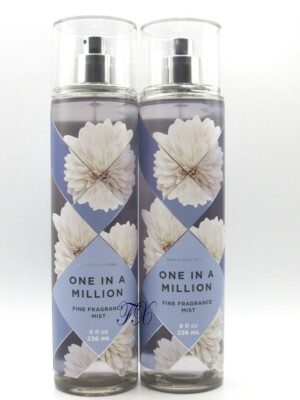 BATH & BODY WORKS ONE IN A MILLION BODY MIST SPRAY 8 FL OZ (LOT OF 2 PCS)