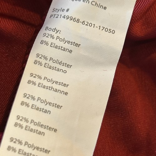 New NWT Fabletics Daria Velour Jogger Drawstring Elastic Waist Pants Red Large - Picture 5 of 6