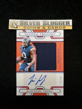 2022 Jelani Woods National Treasures Collegiate Rookie Silhouettes Auto /75 RC