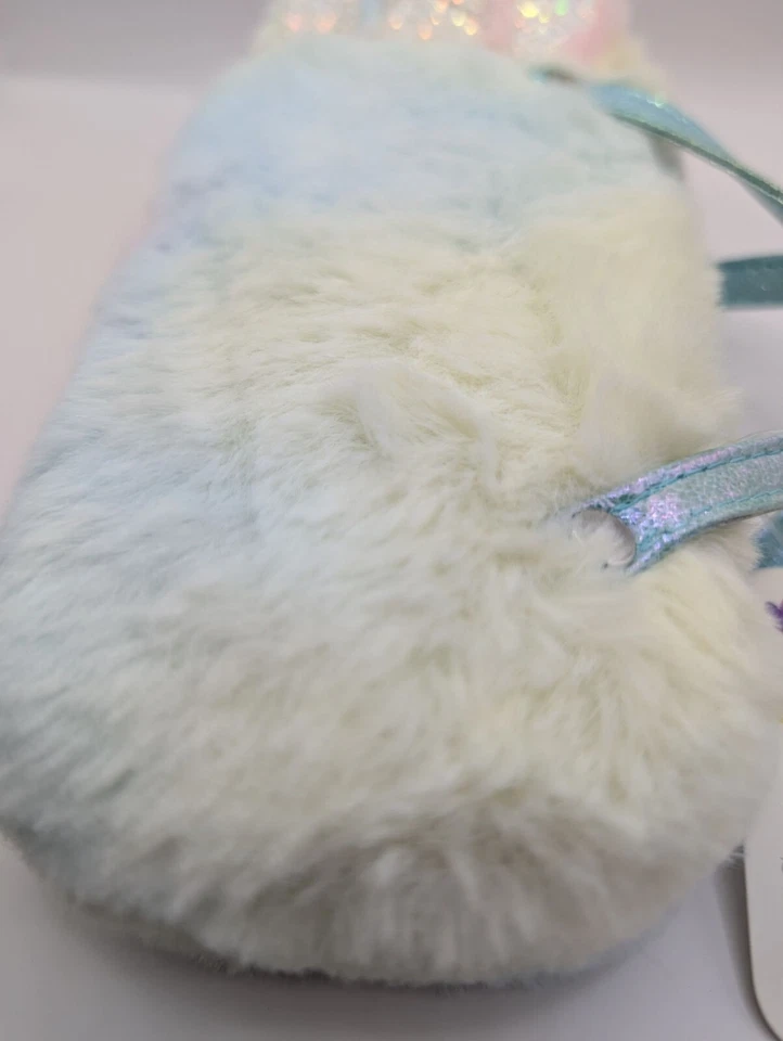 Estuche para gafas de sol Claires Club Unicornio ombre pastel arco iris secuencia orejas 3x5 con etiqueta Foto 4 de 4